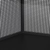 47.24"Spacious Pet Cage with Tempered Glass, for Corner of Living Room, Hallway, Study and Other Spaces, Black